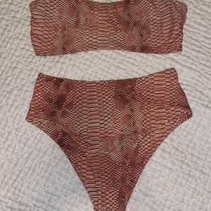 Women’s SHEIN Three Piece Swimwear Set with Sarong/Cover-Up Size Small